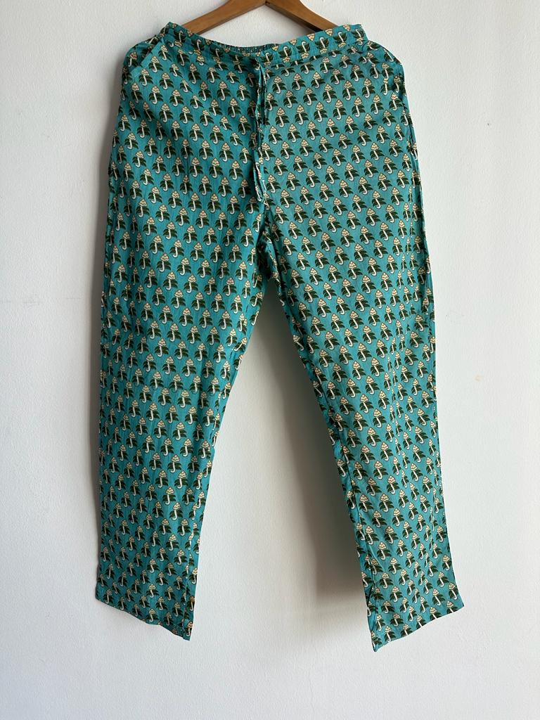 Handmade and affordable Pure Cotton Stitched Suits in Light Blue and Brown for women, buy now in Singapore