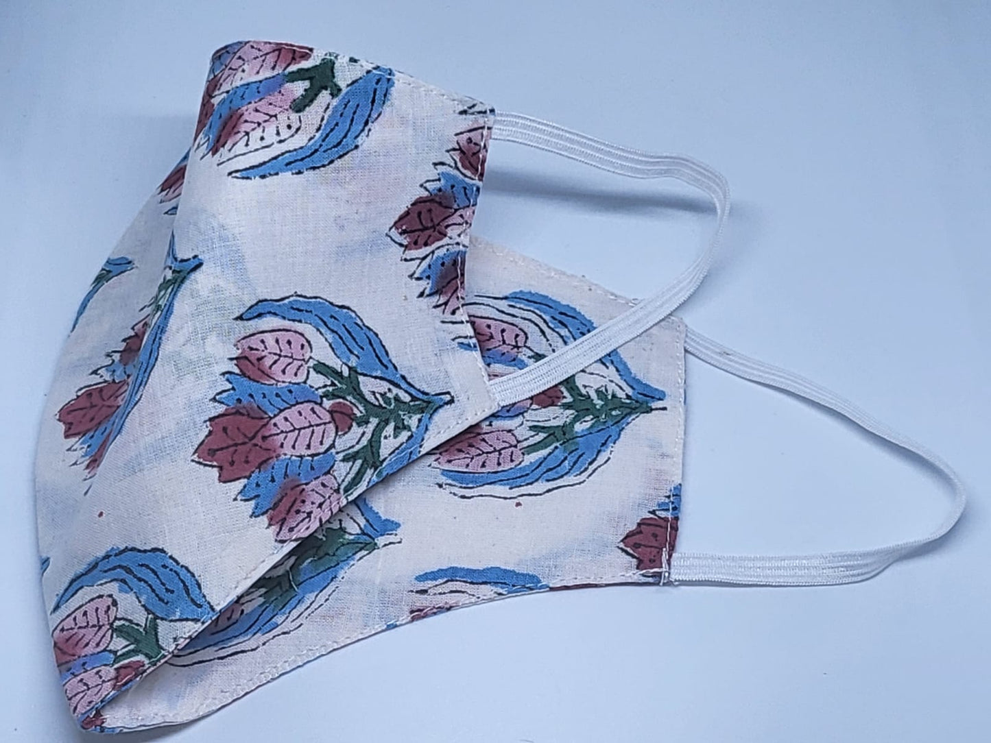 cotton mask with white cotton midi dress for women, shop now in singapore