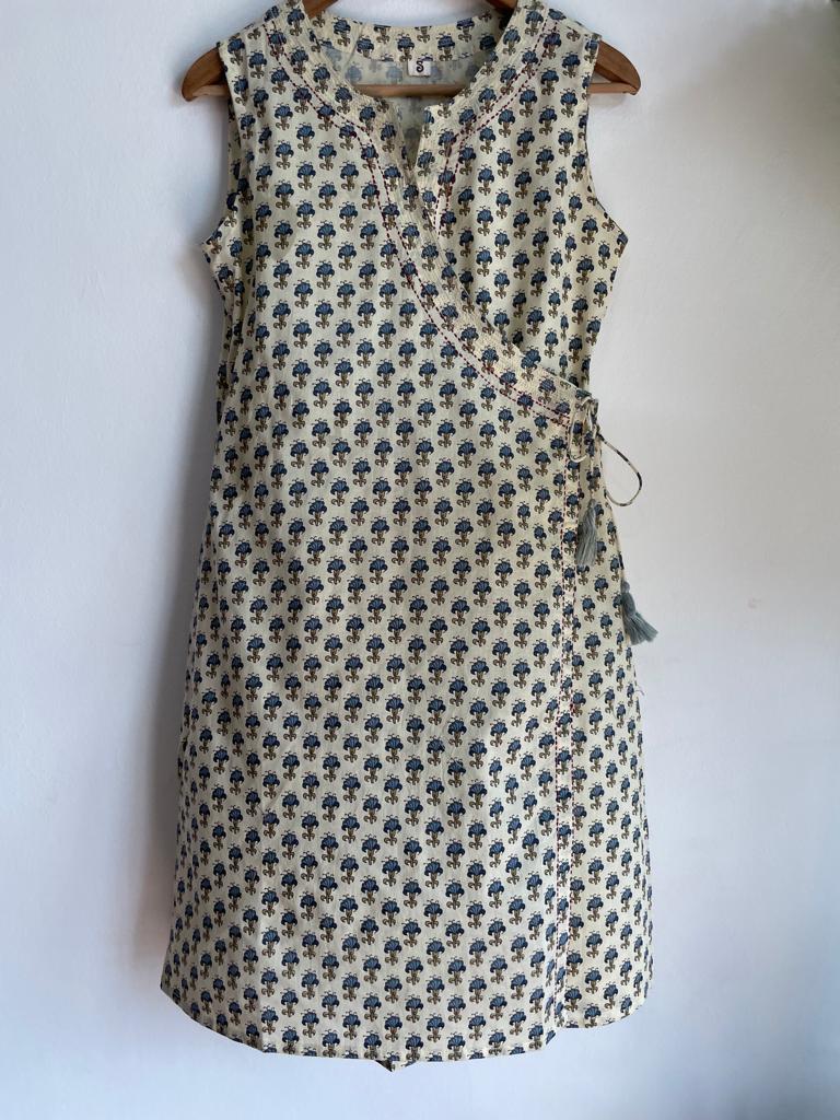 handmade and affordable wrap around dress for women, Shop now in Singapore