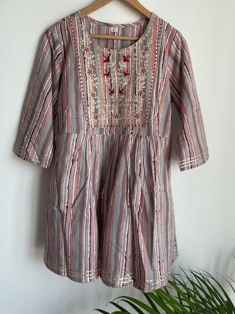 Mini Dress - Light Brown