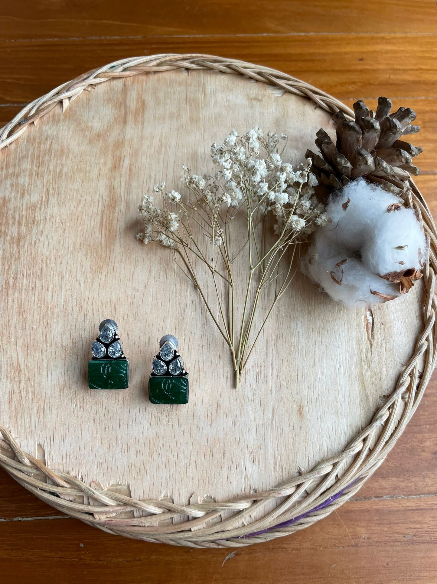 Earring - The Wickiup (Green)