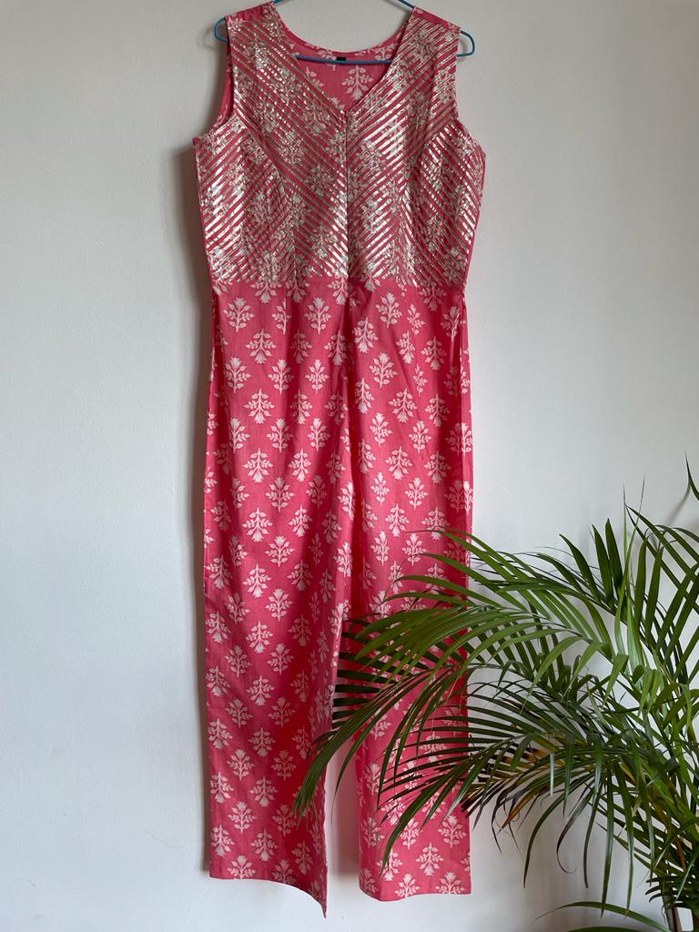 Festive Jumpsuit - Pink