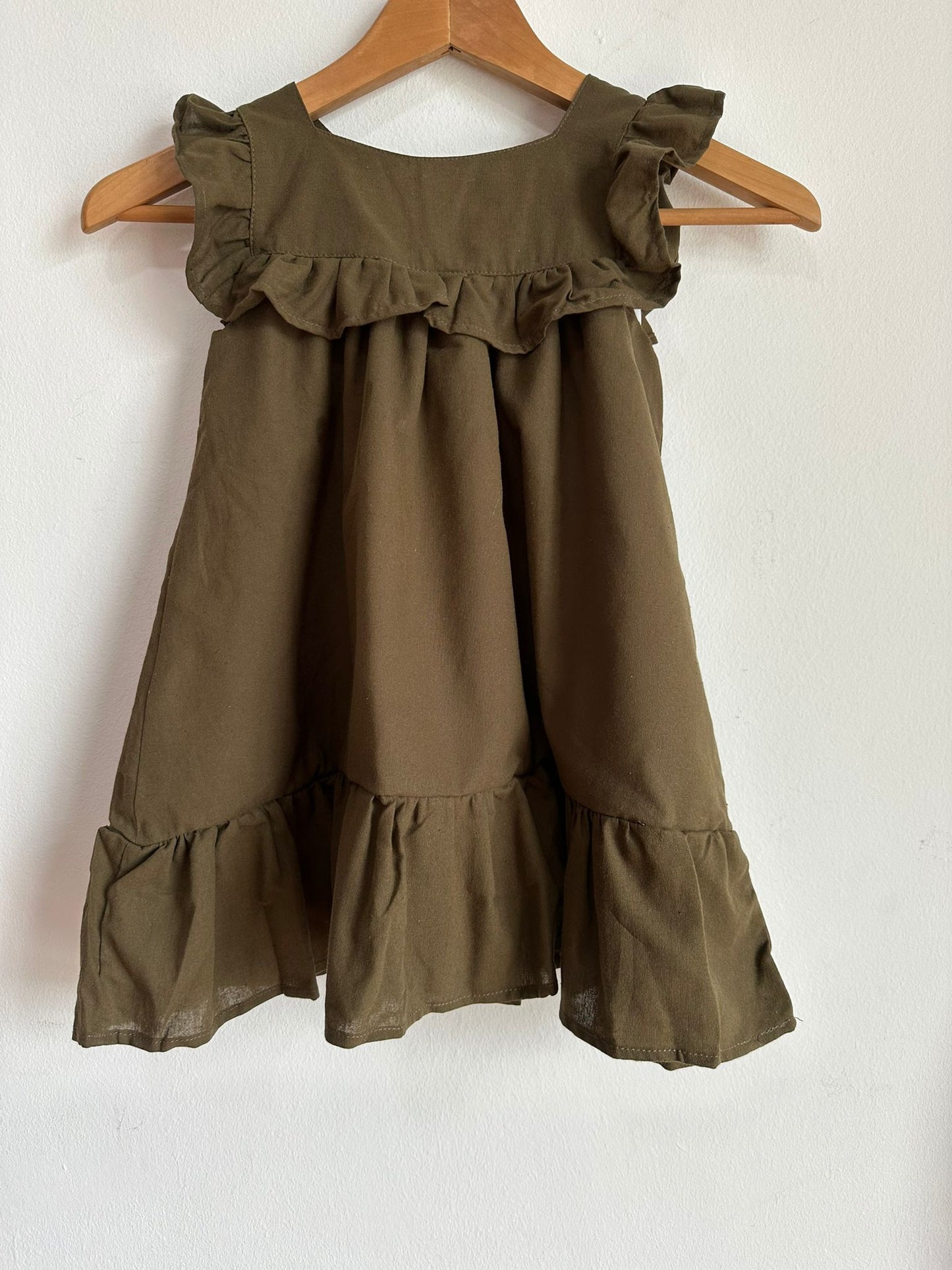 Indian traditional festive Ethnic pure Cotton Kidswear in Green and Green for girls, buy now in Singapore