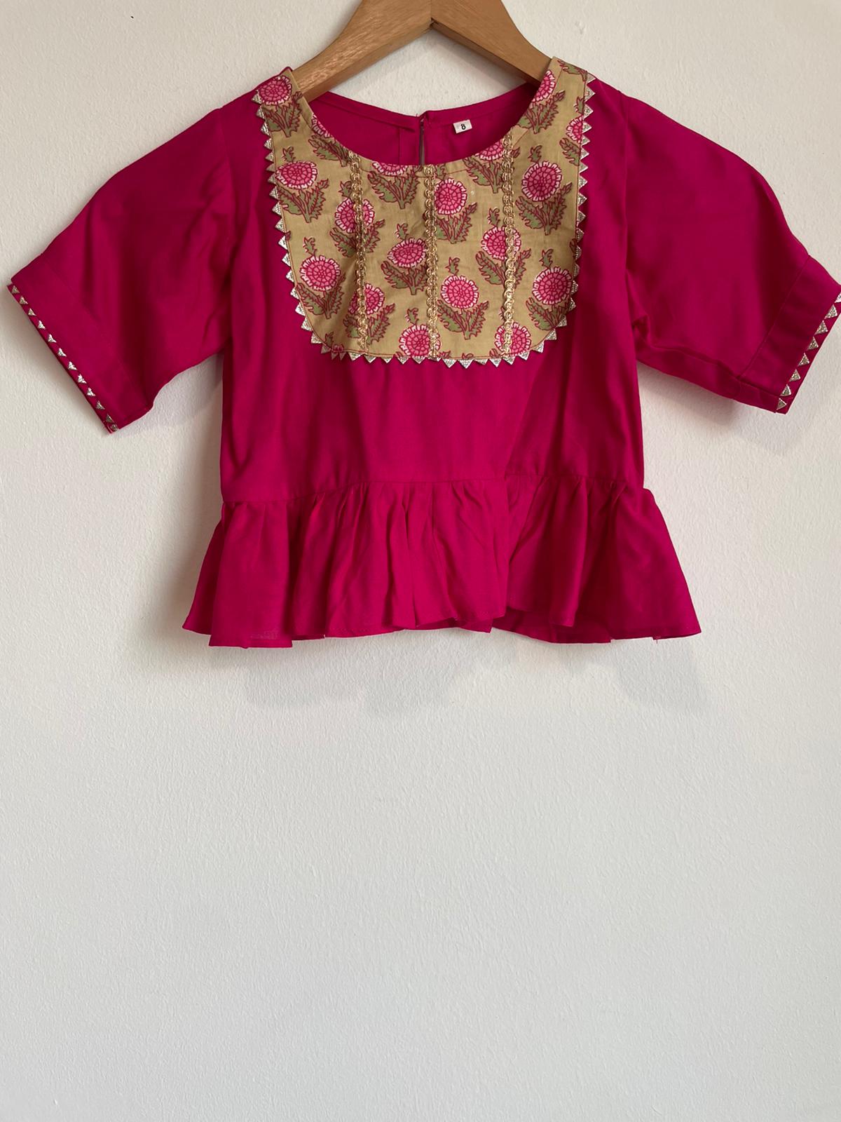 Amazing pink top for girls