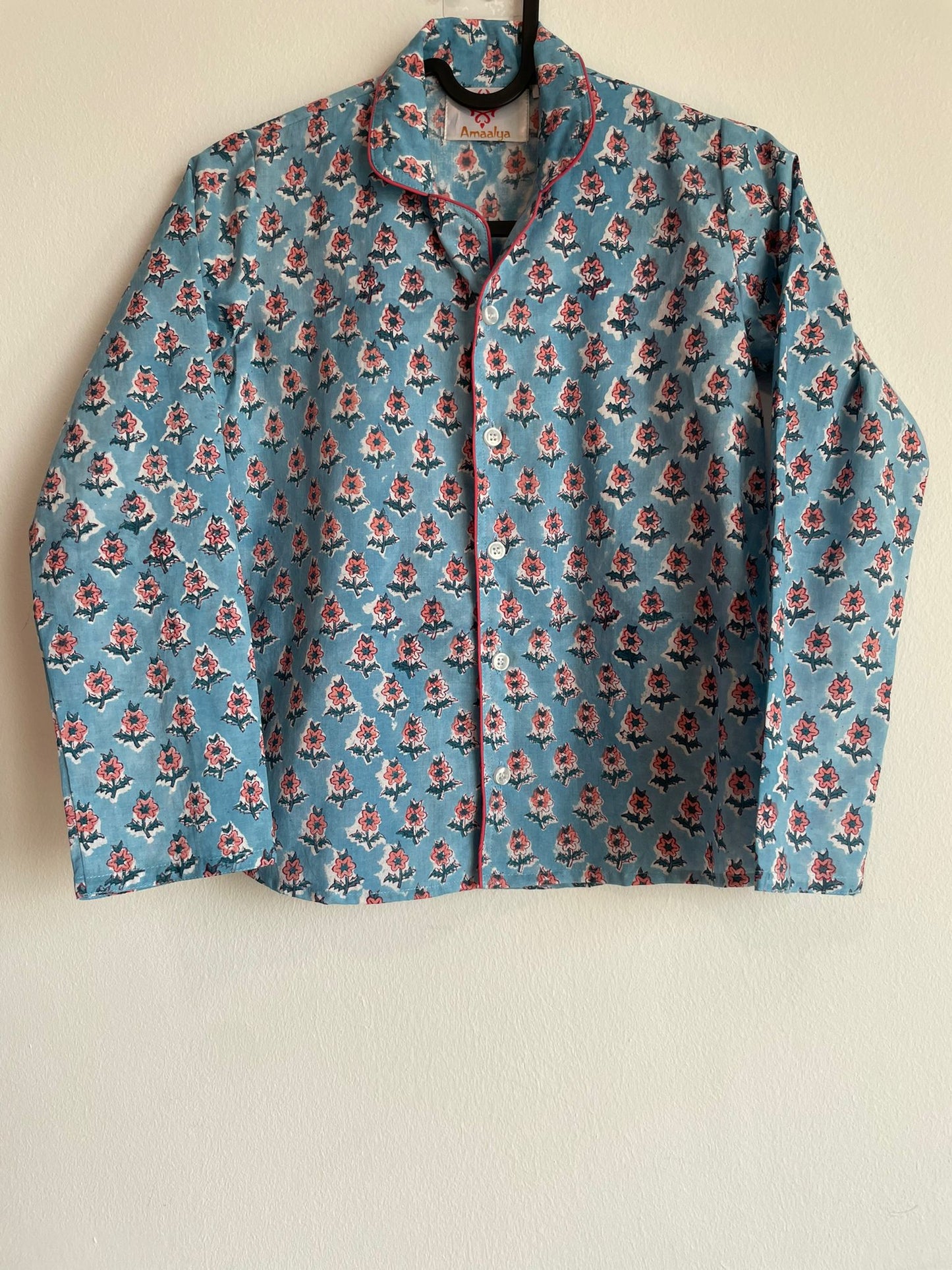 high quality and affordable night suit in blue and peach for boys and girls, shop now in Singapore