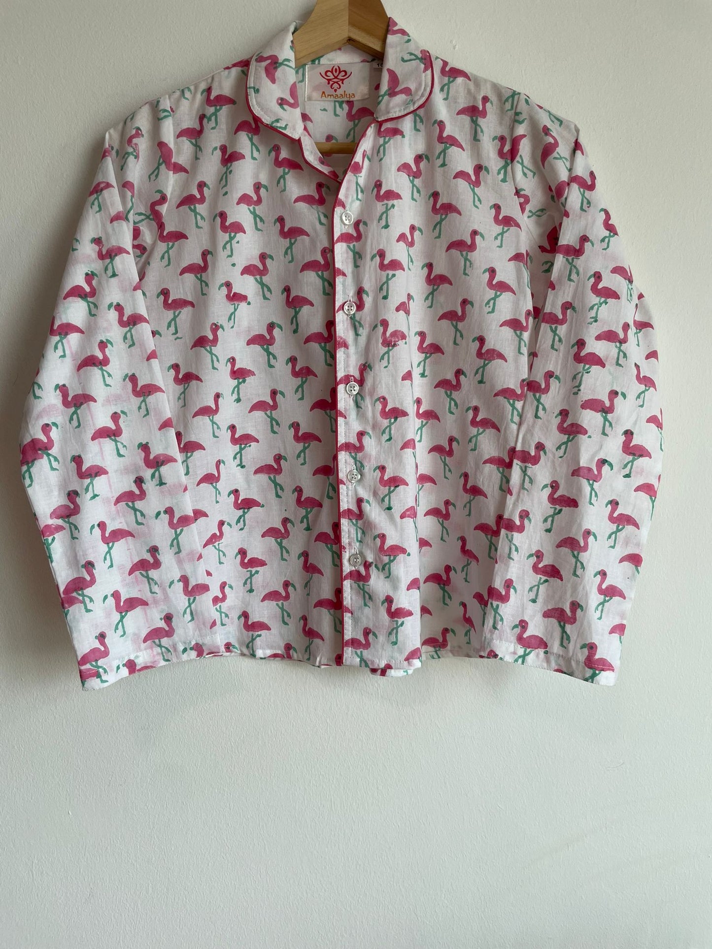 High quality and affordable flamingo print kids night suit for boys and girls, shop now in Singapore