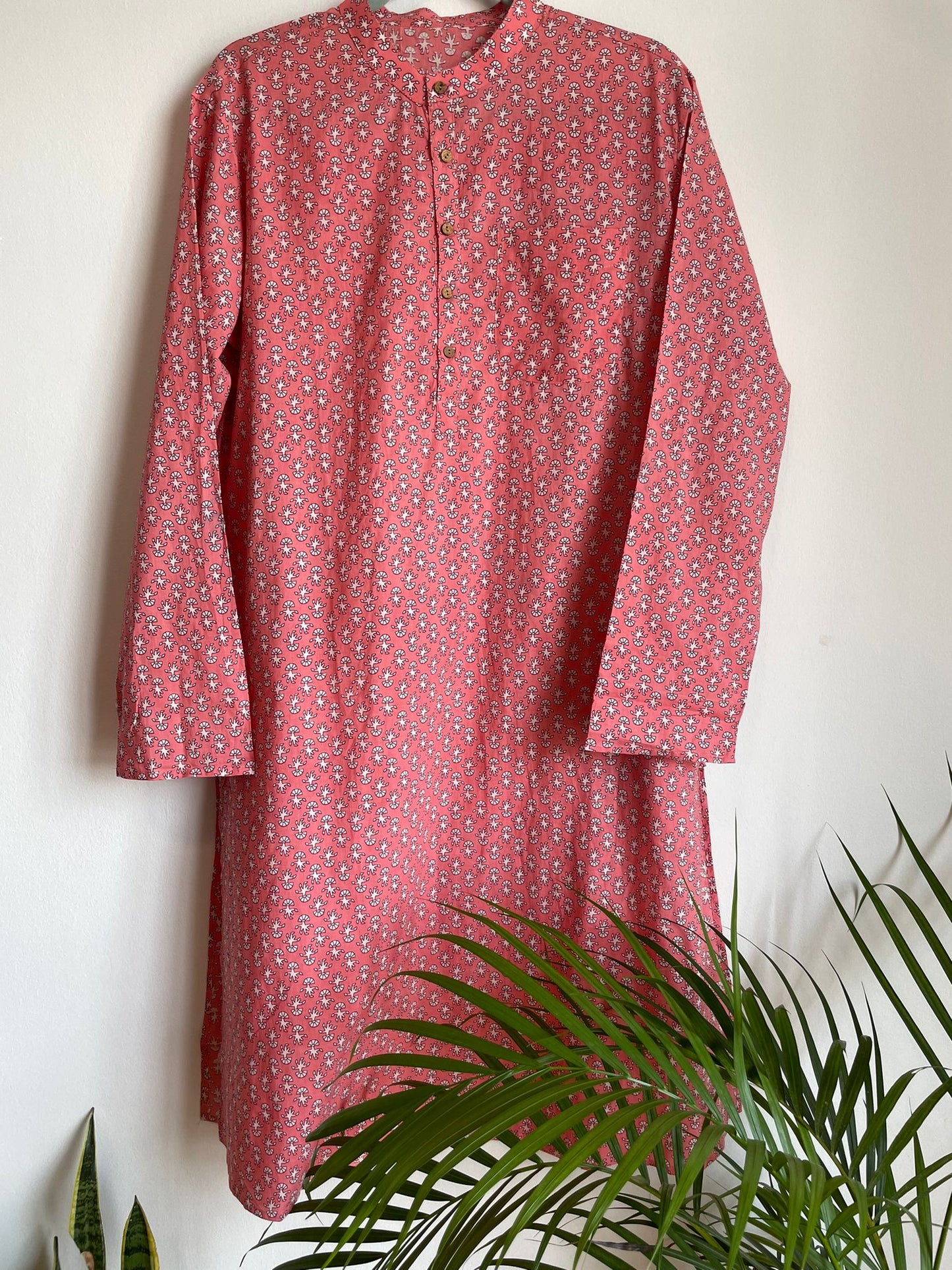 Men's Indian wear ethic kurta in pink