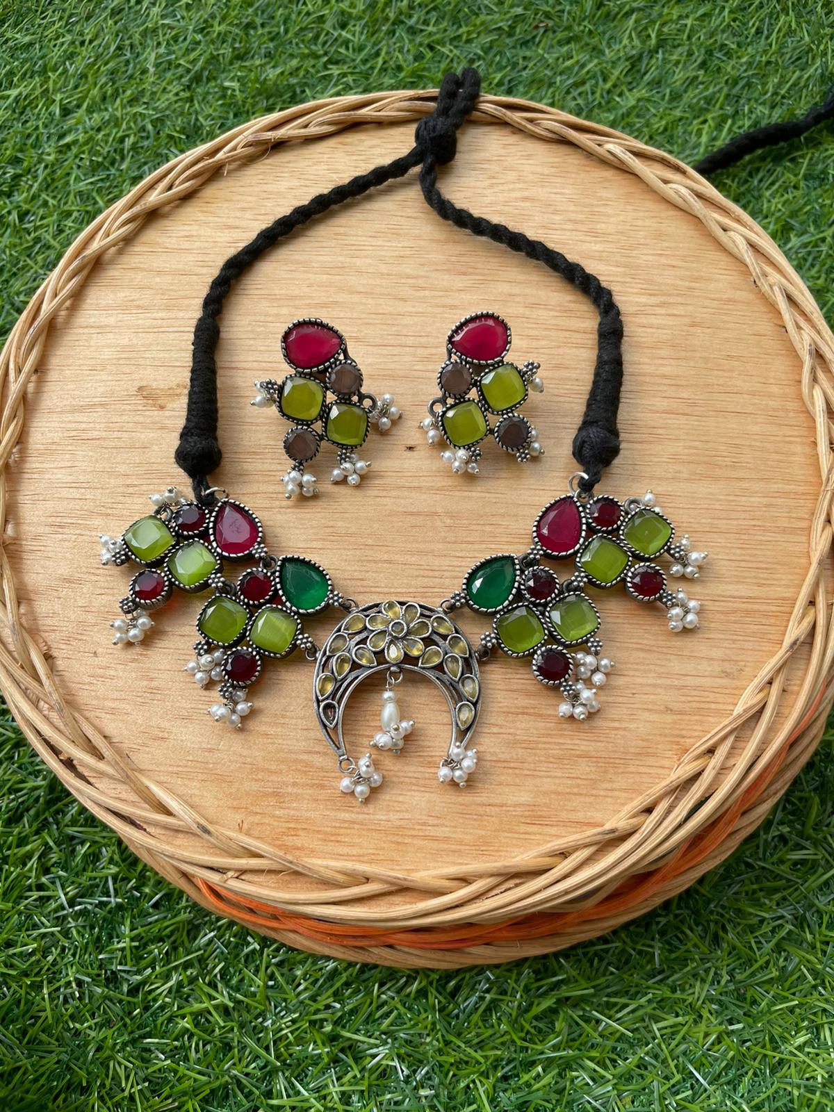 Choker Set - Musarrat (Multiple Color Options)