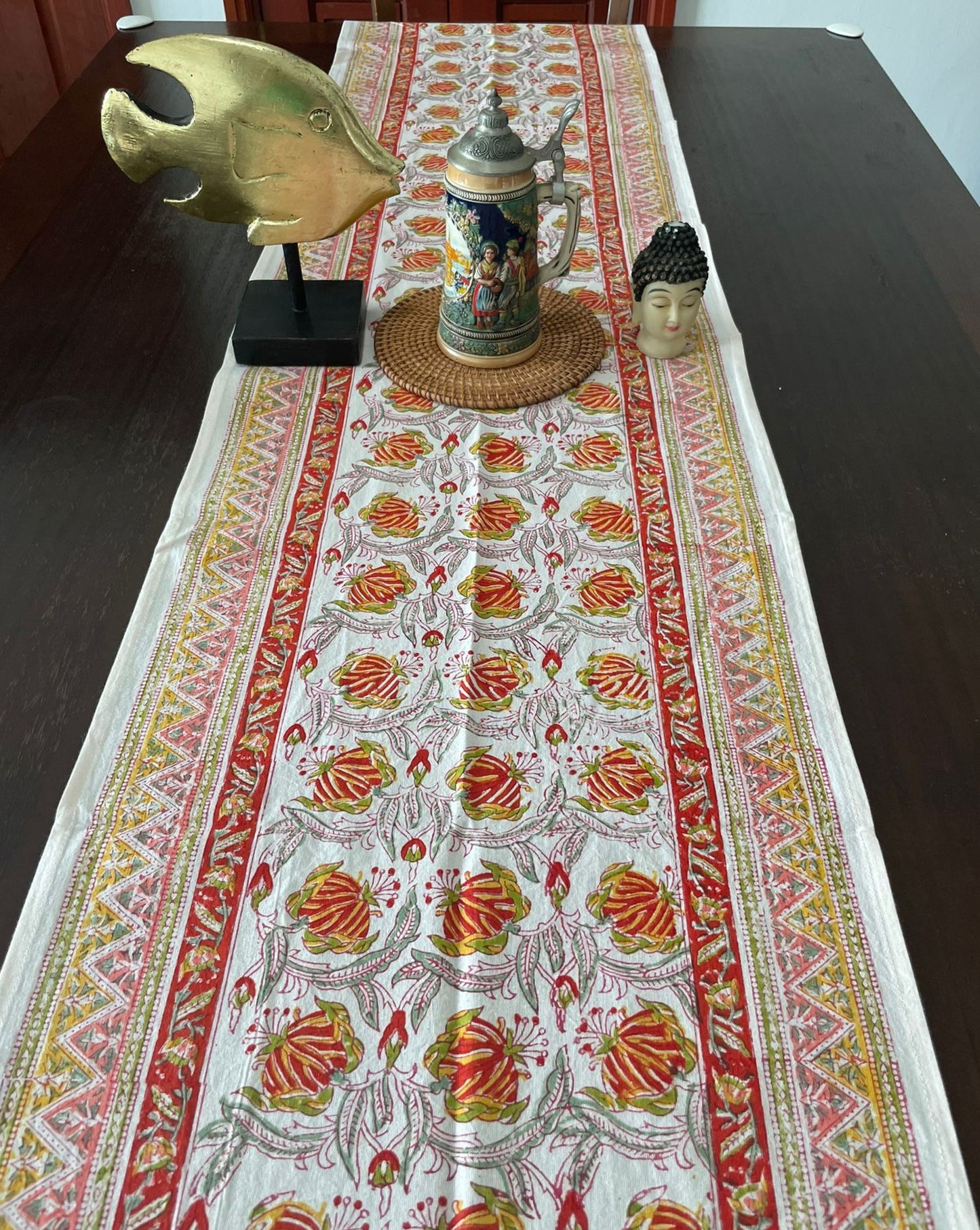 handmade and affordable high quality cotton runner for dining tables, buy now in singapore