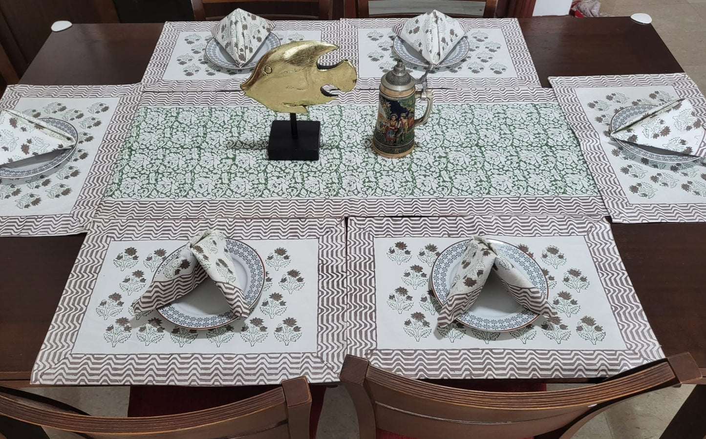 Runner + Placemats + Napkins (Set) - Arisaema