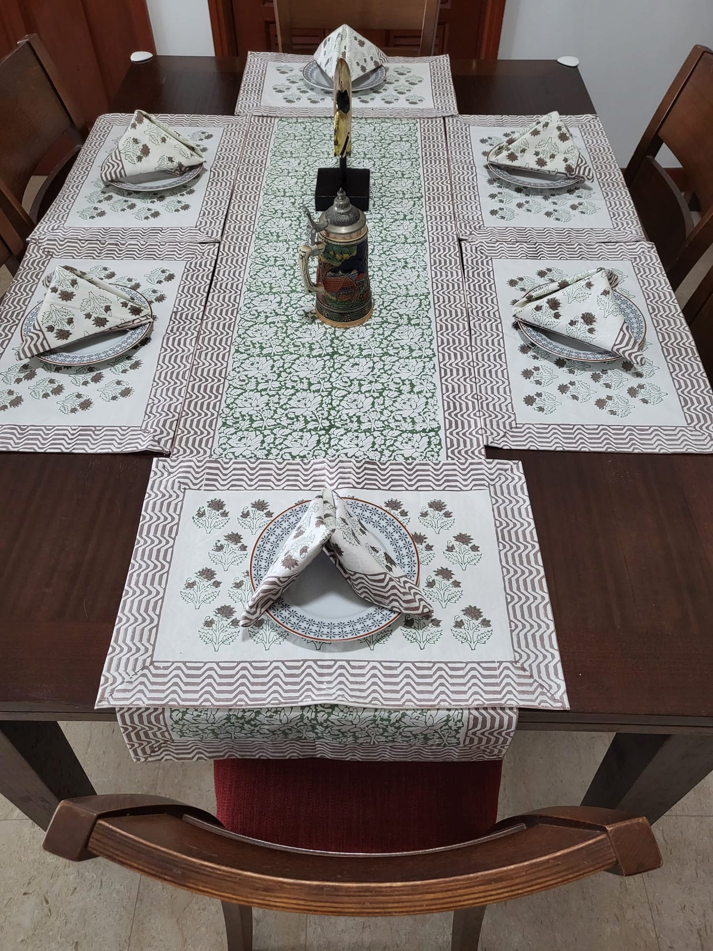 Runner + Placemats + Napkins (Set) - Arisaema