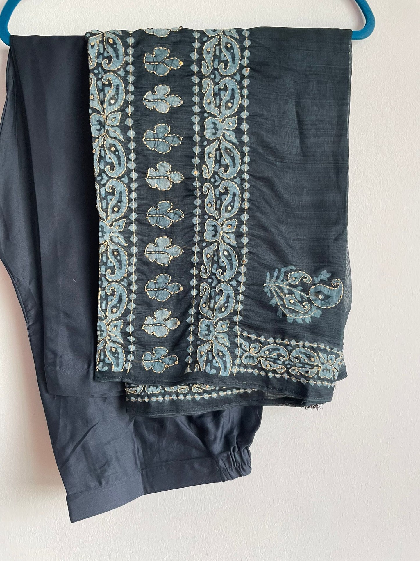 Chanderi Silk Suit - Bahaar