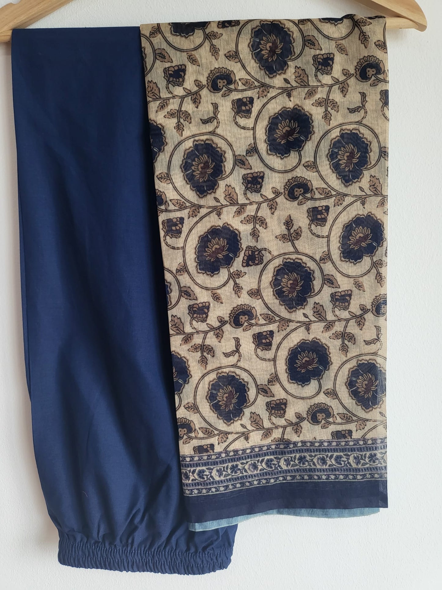 matching dupatta and straight pants with designer high-end suit set