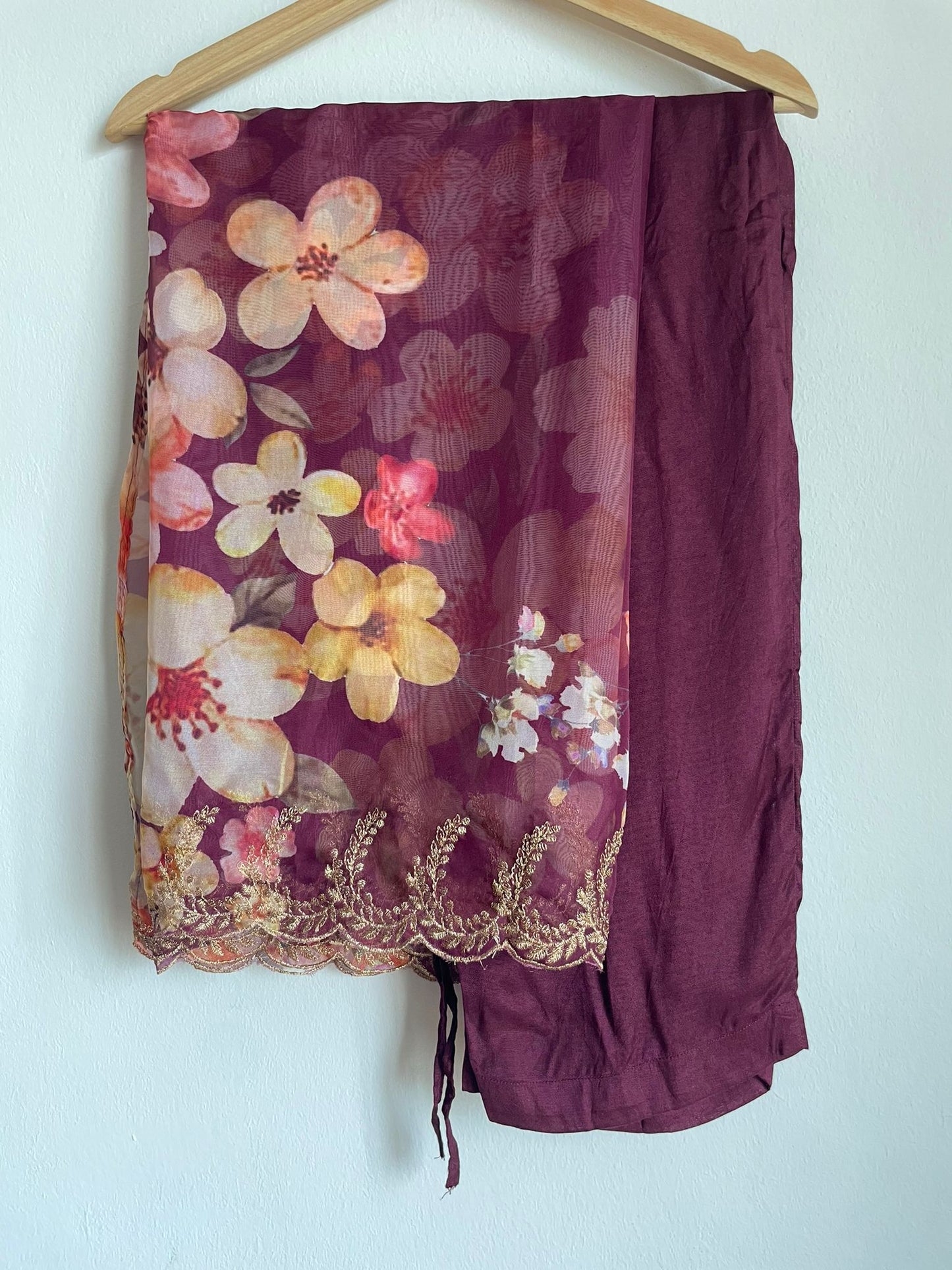 Silk pants and dupatta with comfortable silk indian traditional women suit set, shop now in Singapore