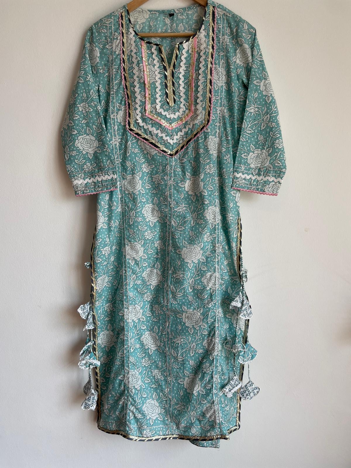 High quality and affordable cotton blue suit for women, shop now in Singapore