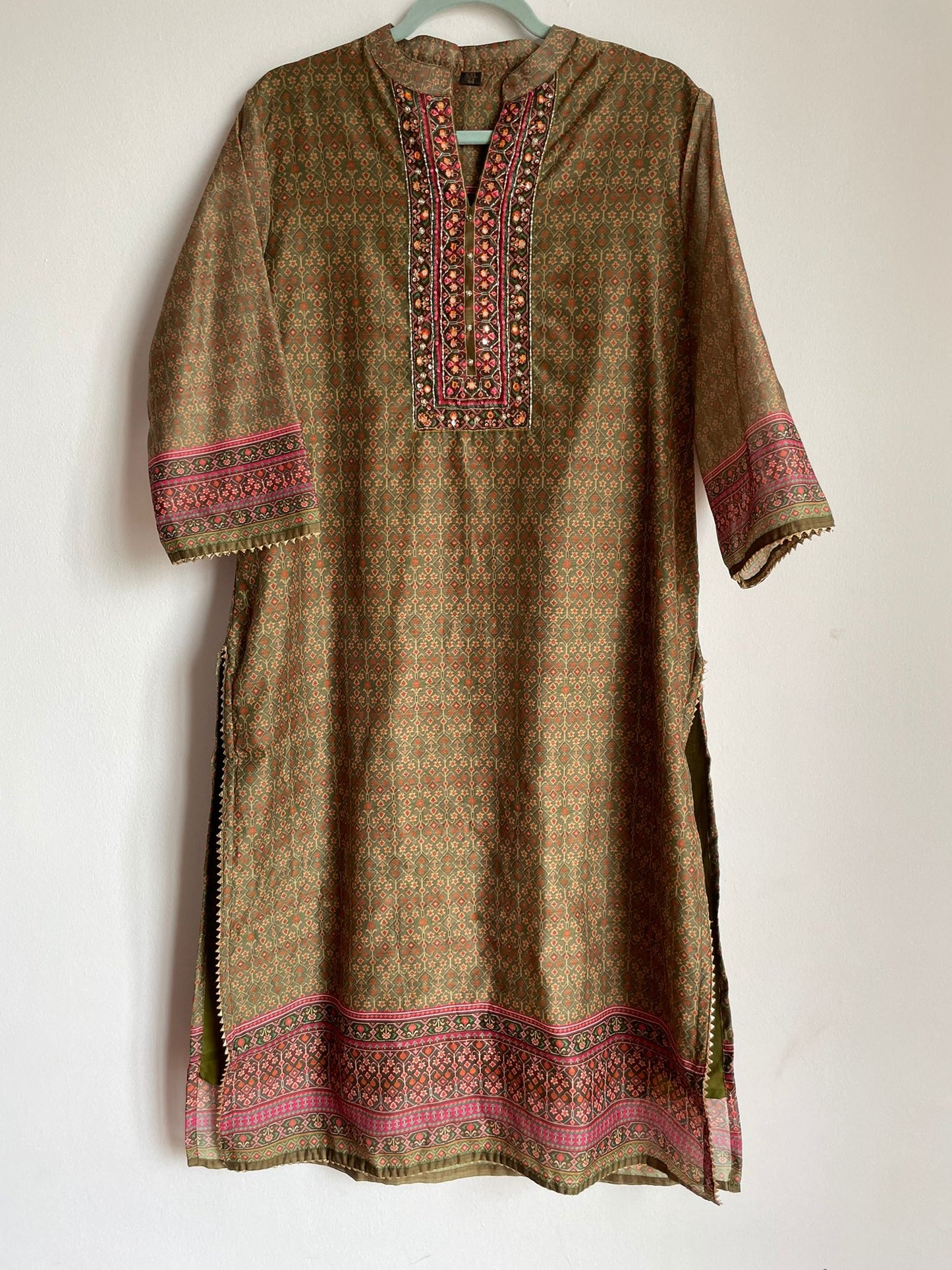 Handmade and affordable Stitched Suits in Green and Grey for women, buy now in Singapore