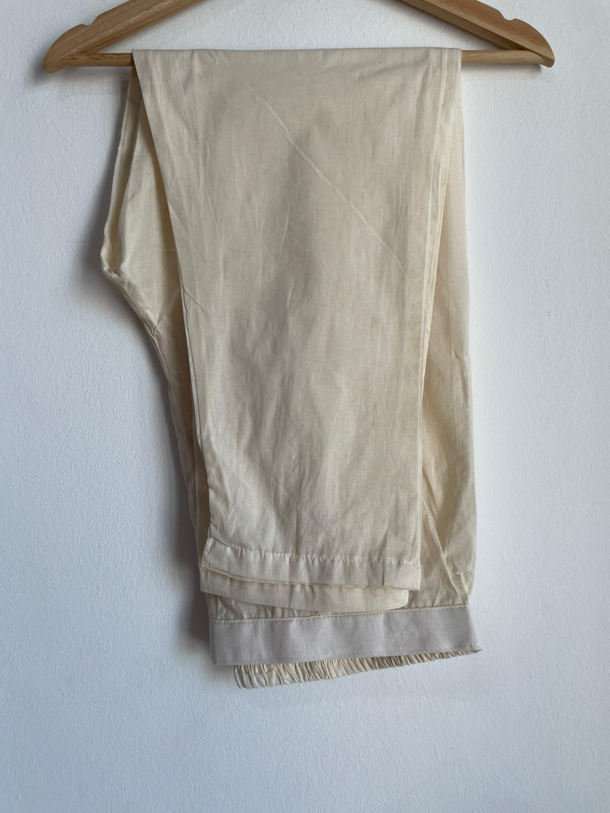 Straight pants with silk suit for women in Singapore