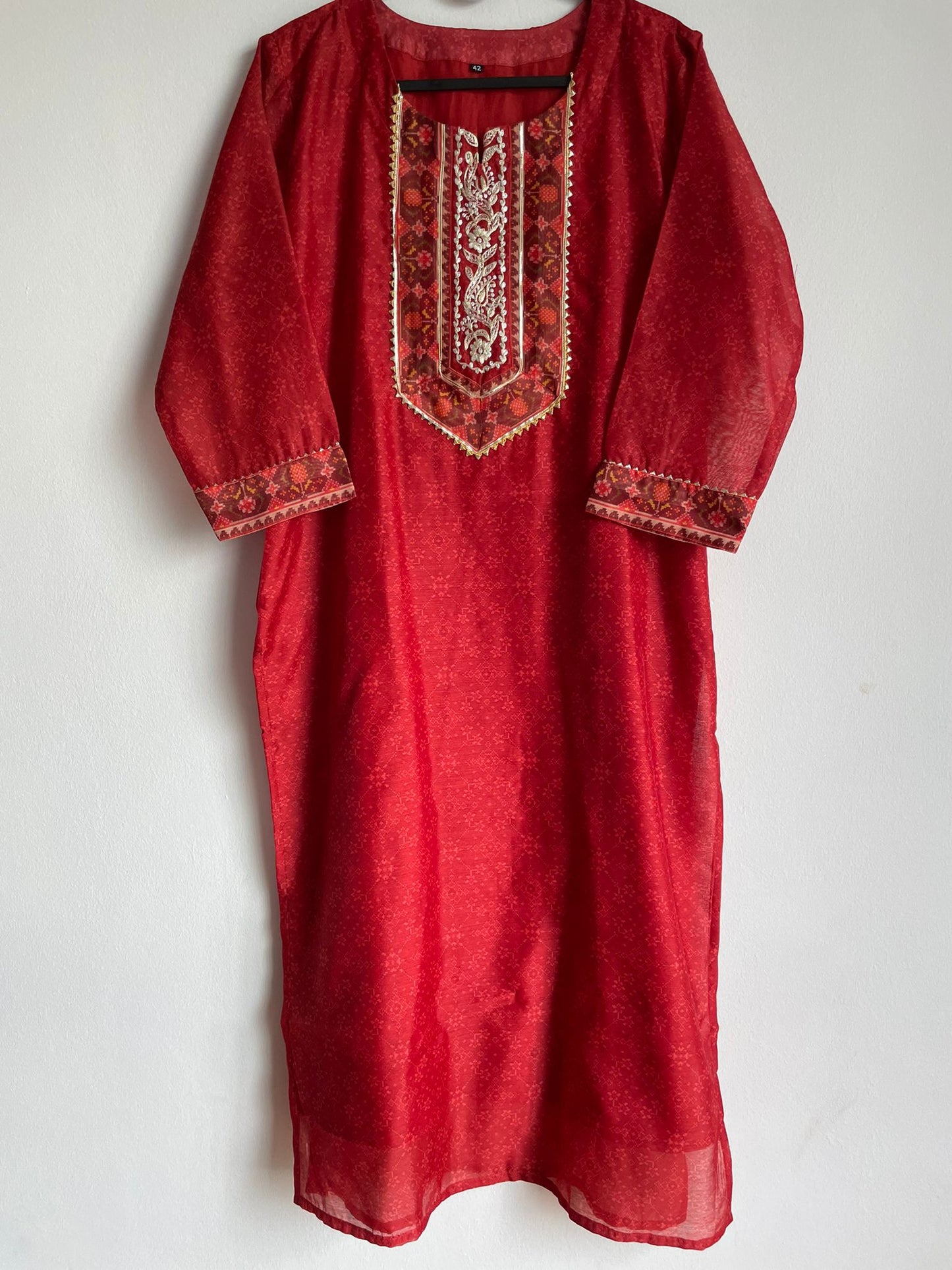 Chanderi Silk Suit - Saba