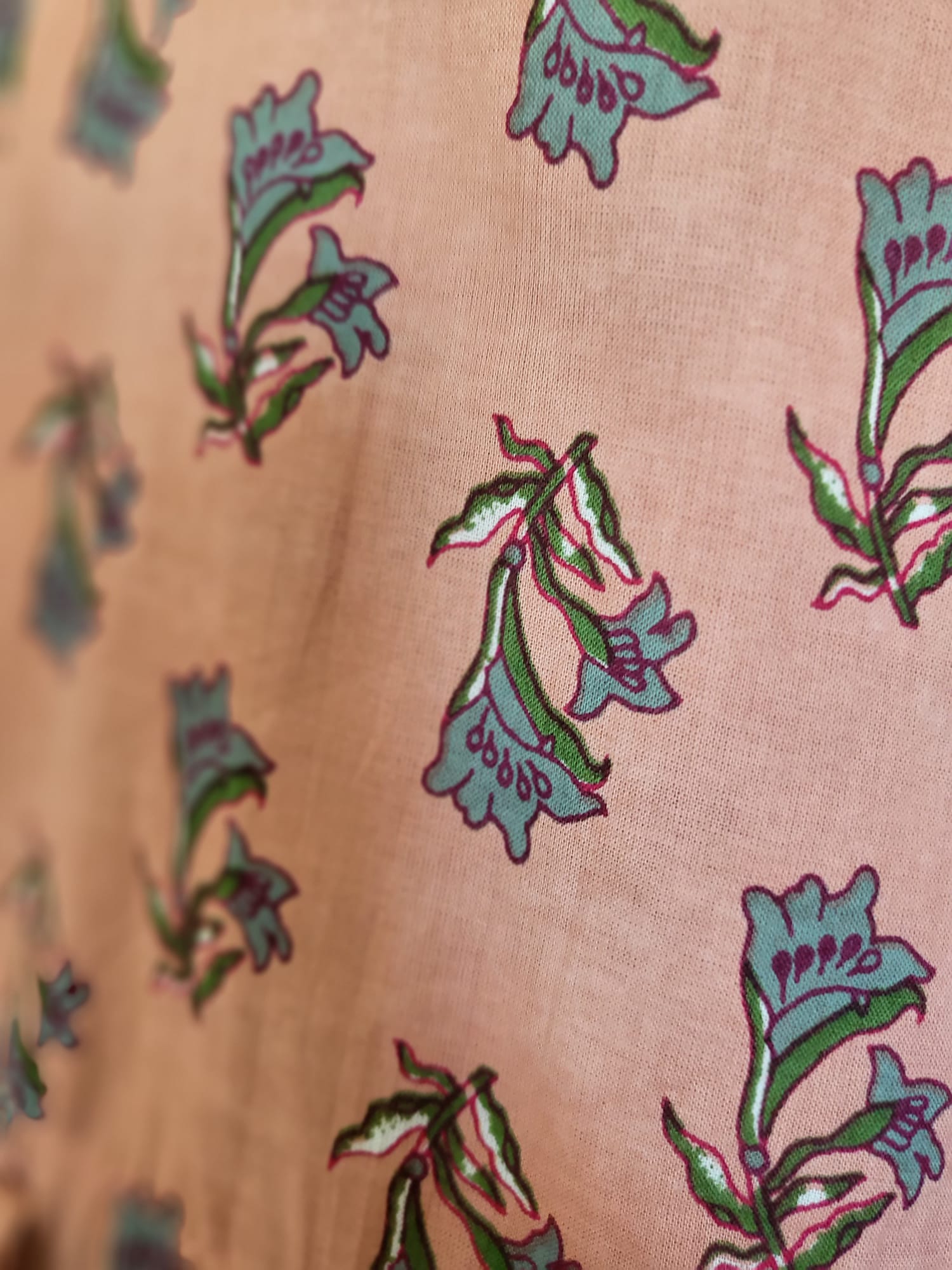 floral print pajamas and night suit, block printed in india