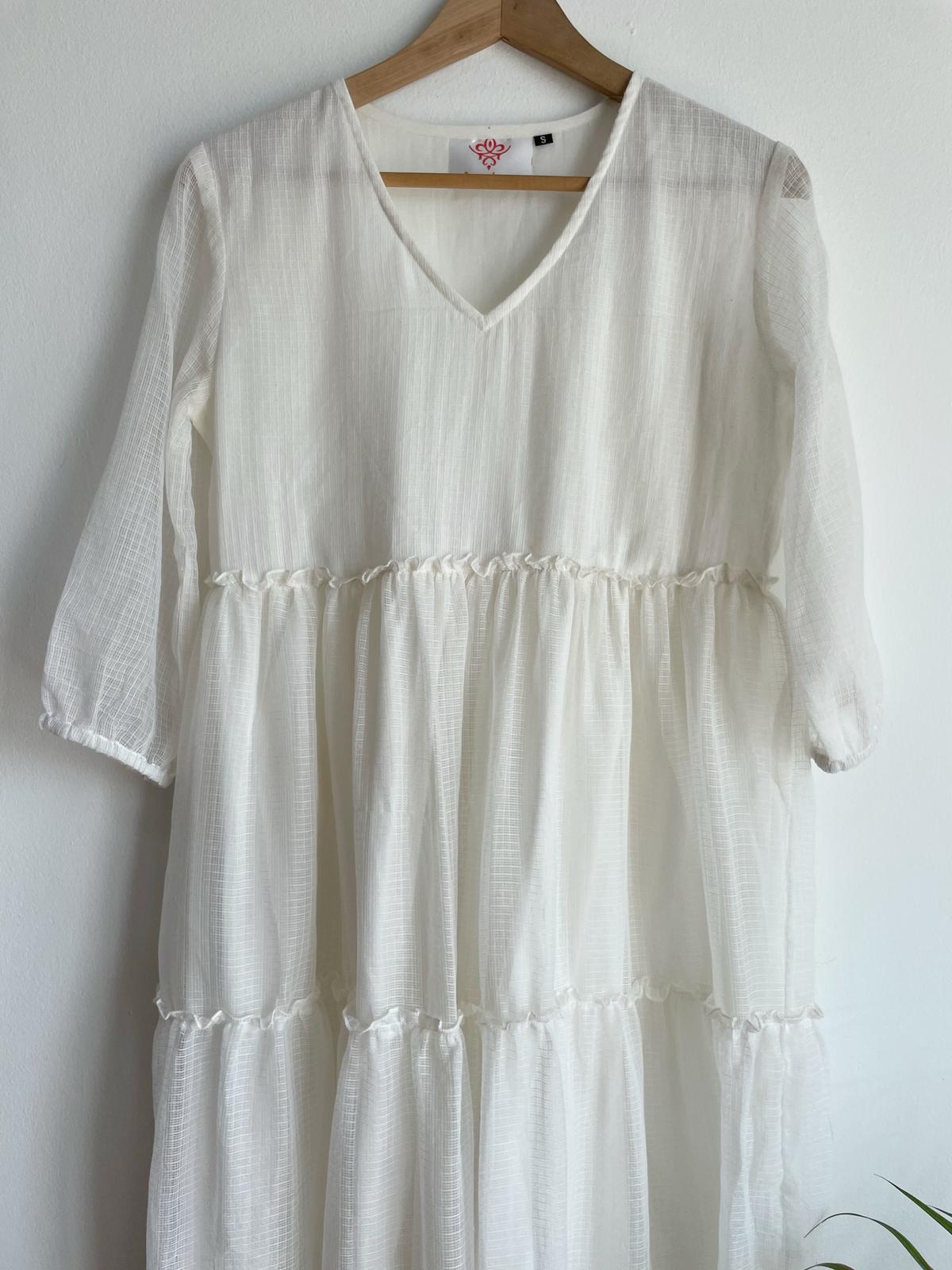 casual, cozy and comfortable cotton white maxi dress for women, shop now in singapore