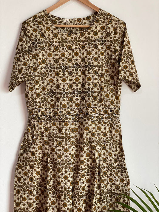 handmade and affordable jumpsuit for women, blockprinted by hand in India
