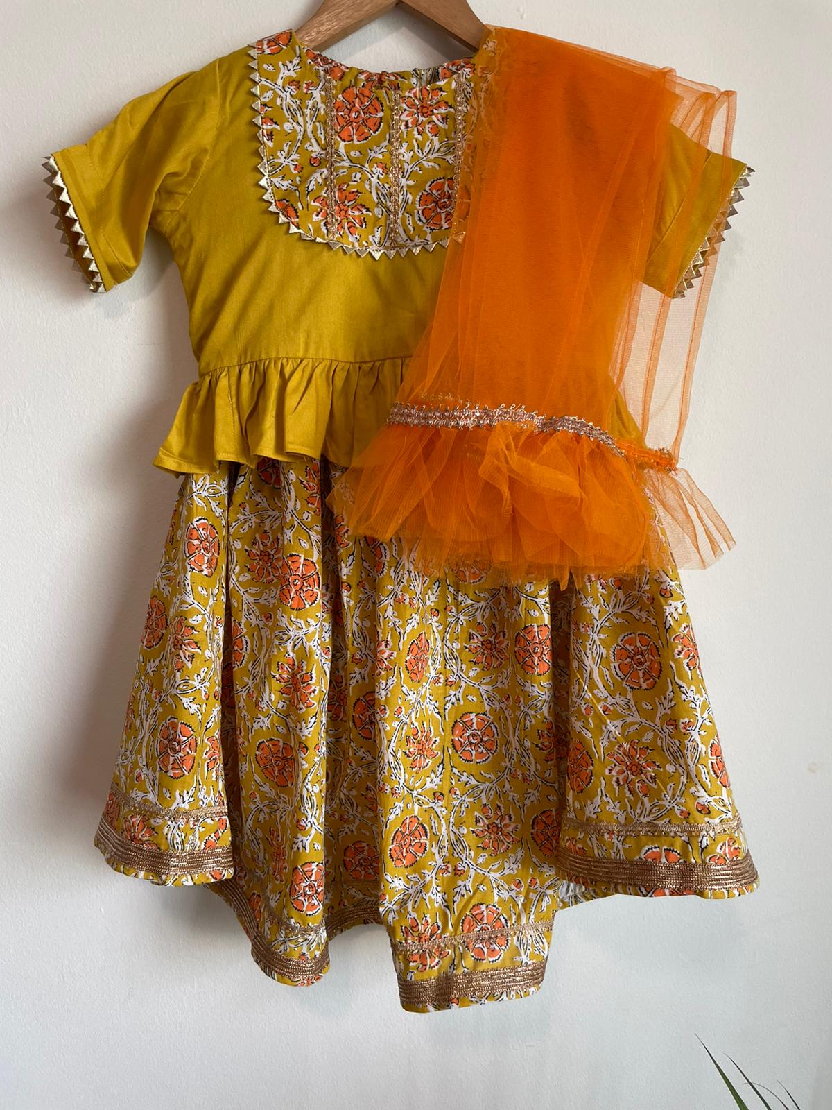 cute and comfortable indian ethnic wear cotton dress for girls in singapore