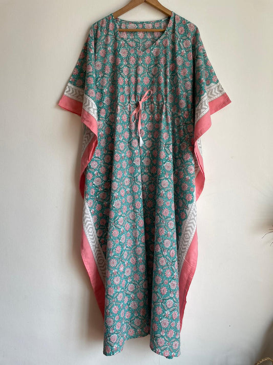 handmade, high quality and affordable cotton Long Kaftan for women, Buy now in Singapore