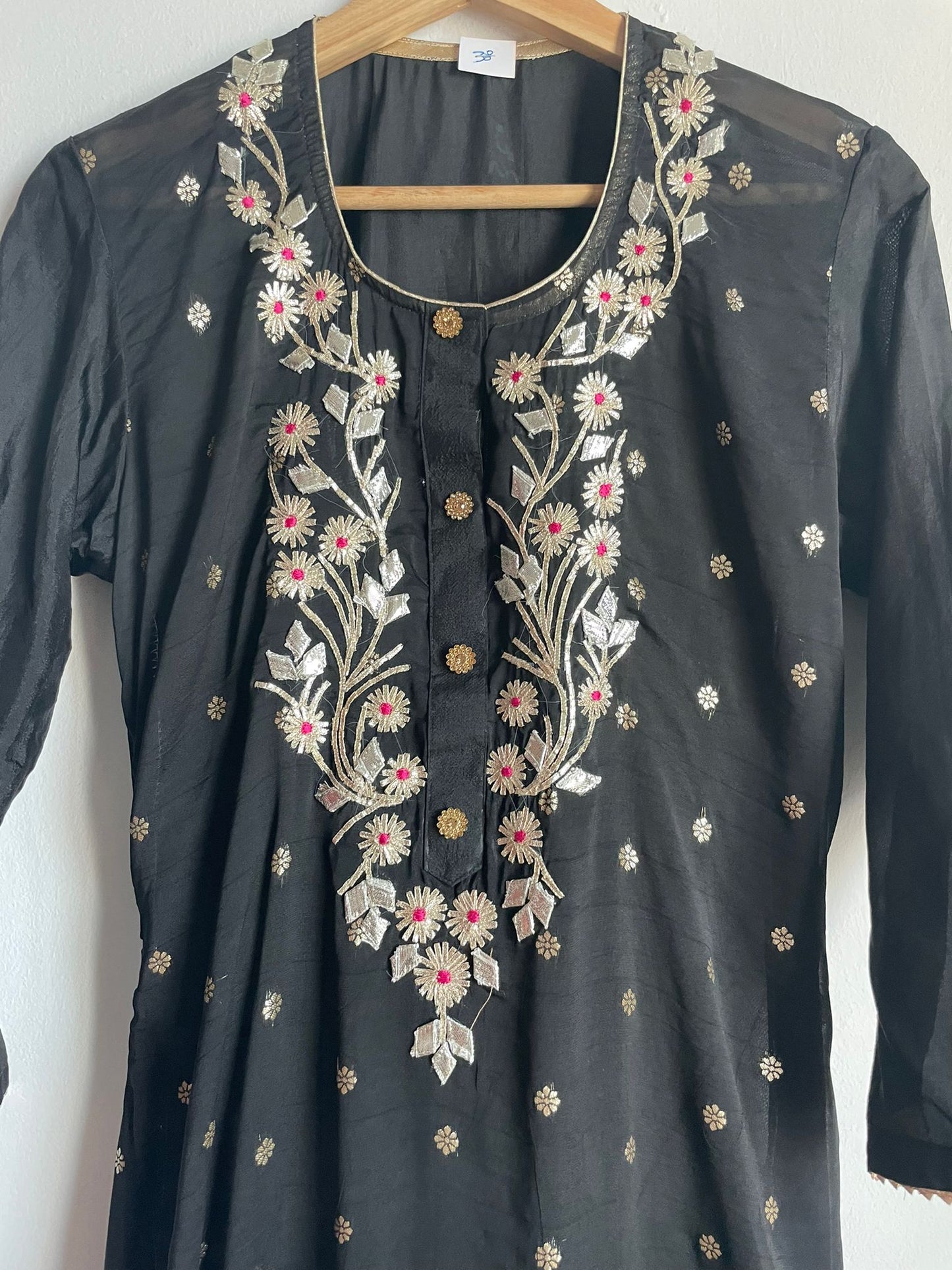 Handmade and affordable  Pure Silk Stitched Suits in Black and Pink for women, Shop now in Singapore