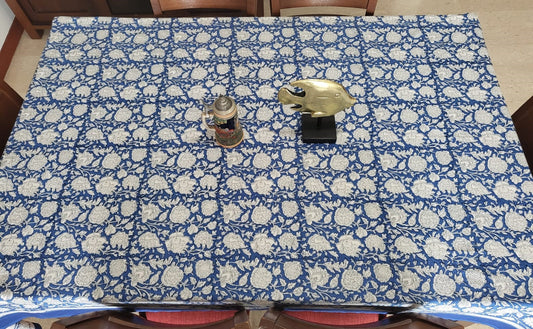 handmade table cover for a rectangular table, ideal for dining in